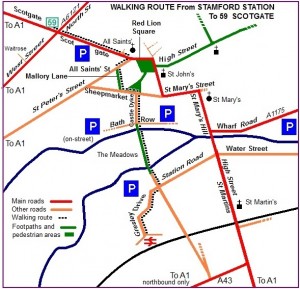 Route map foot only